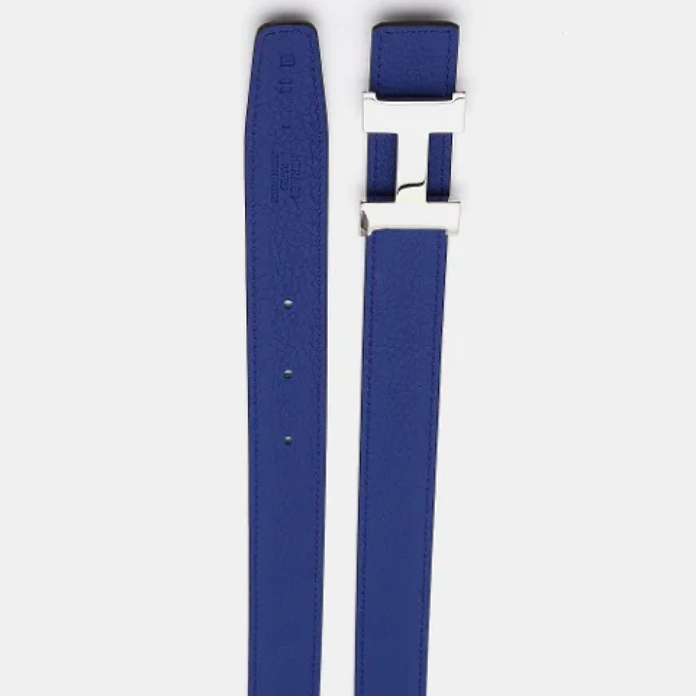 Hermès Vintage Pre-owned Fabric belts Blue Dames