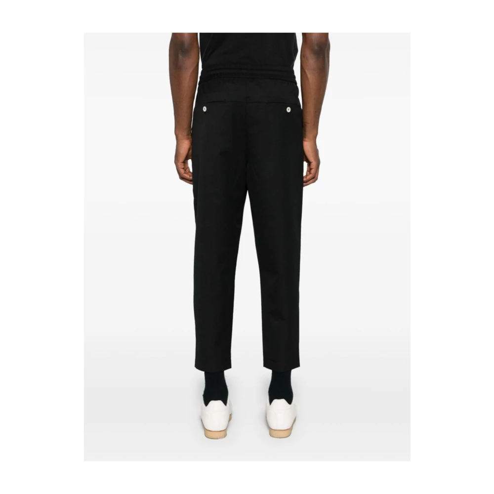 Drole de Monsieur Moderne Cropped Wollen Broek Black Heren