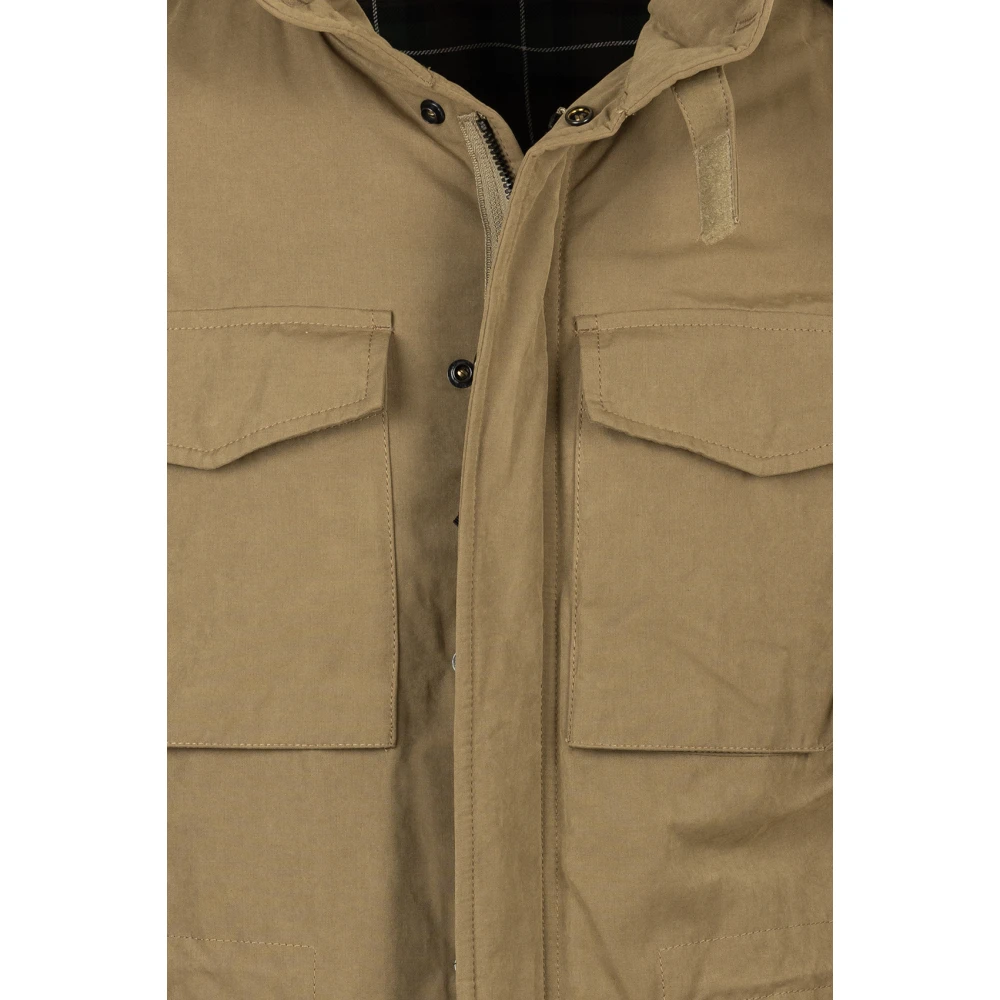 Aspesi Dove Grey Jassen Minifield Cot Brown Heren