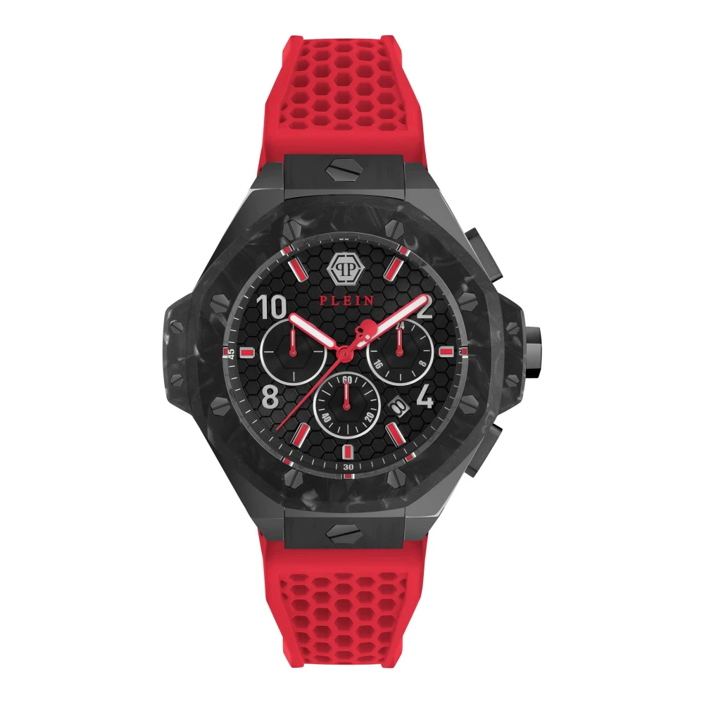 Philipp Plein Men's Black Chrono Royal 46Mm Watch
