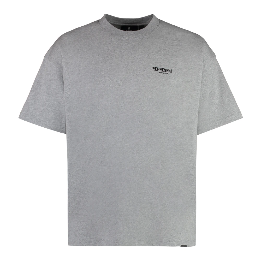 Represent Men's Gray T-Shirts, 2XL, Cotton Crew-Neck T-Shirt
