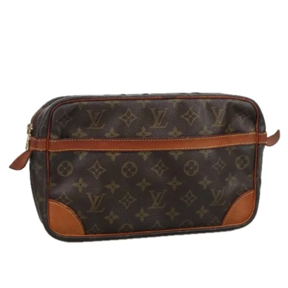 Louis Vuitton Vintage Pre-owned Canvas clutches Brown Dames