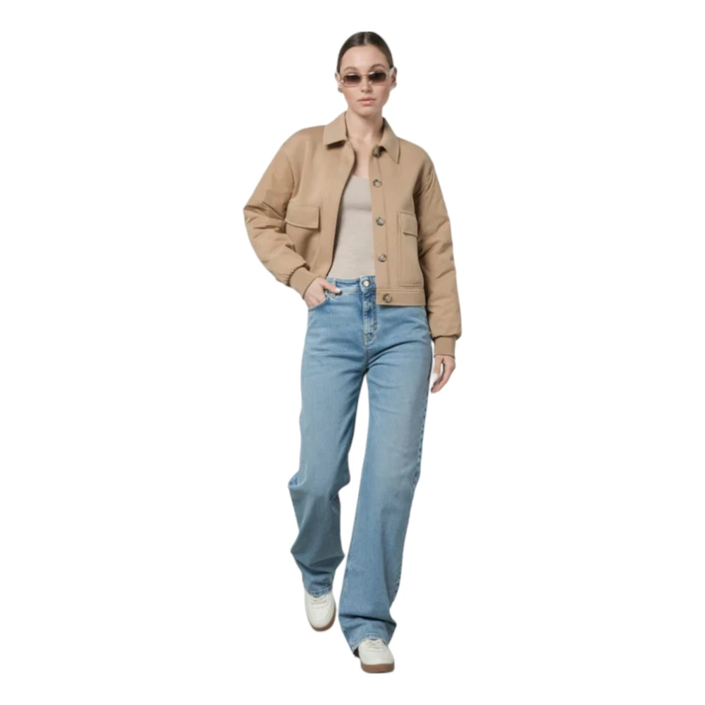 Max Mara Ginetta Blauwe Jeans Straight Fit Blue Dames
