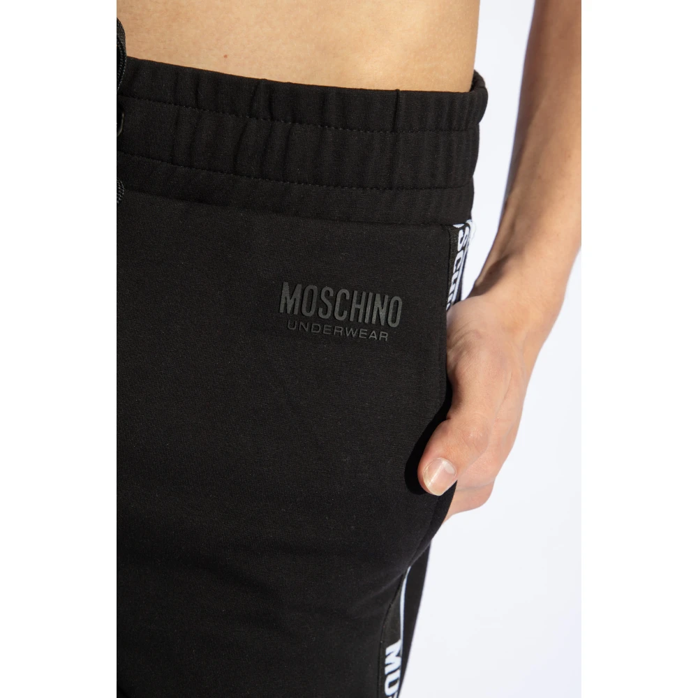 Moschino Sweatpants met logo Black Heren
