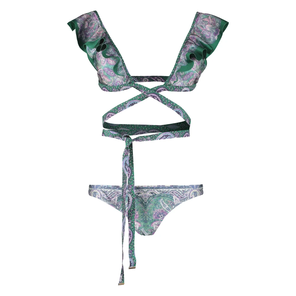 Zimmermann Gedrukte Crossover Bikini Multicolor Dames