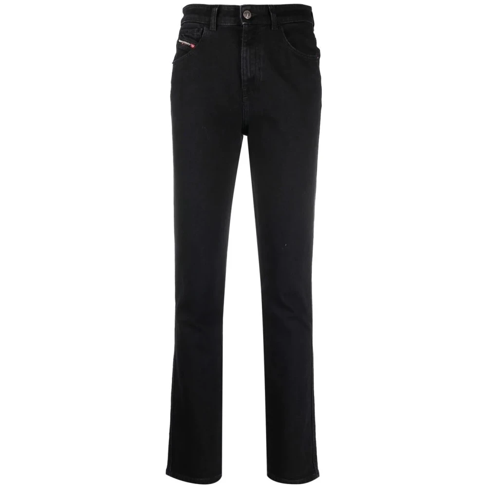 Diesel Casual Skinny Jeans in Zwart Black Dames