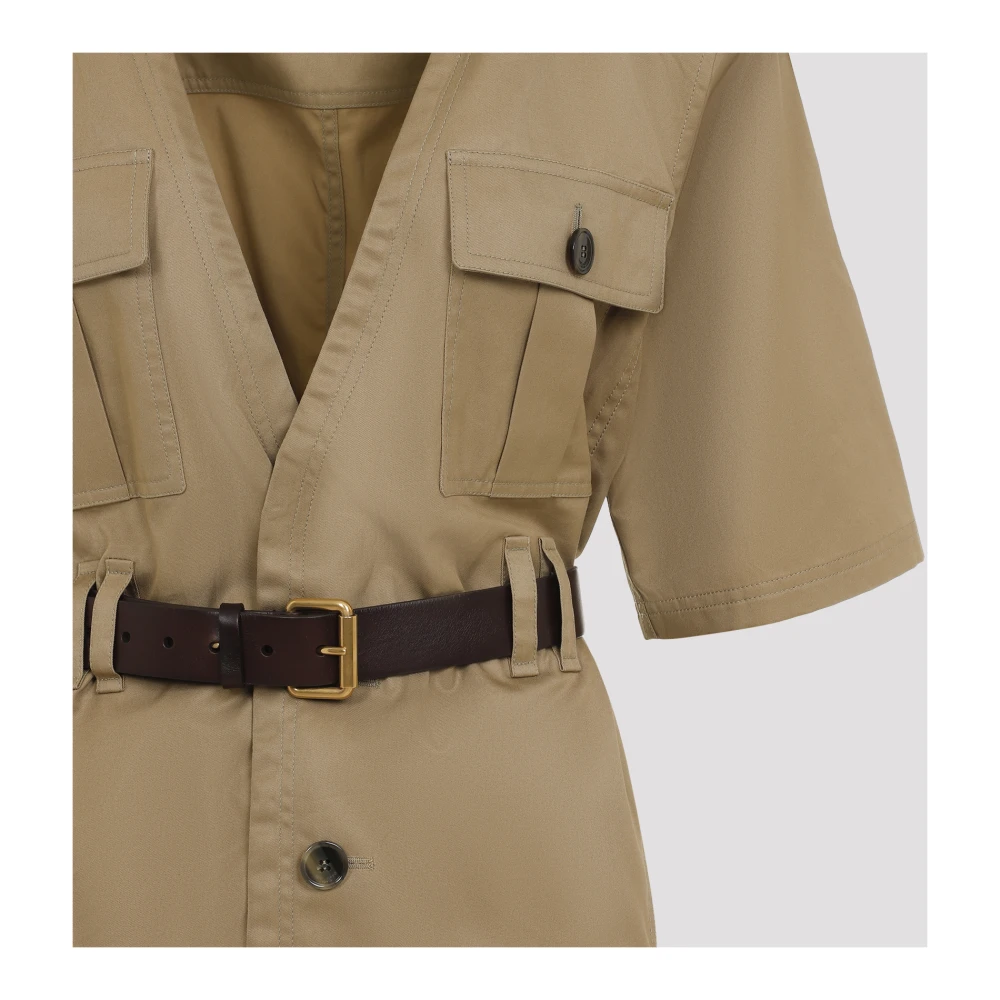 Saint Laurent Korte Jurk Beige Dames