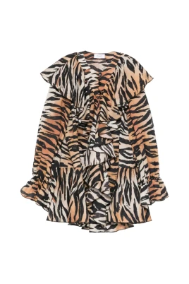 Animalier Print Klänning