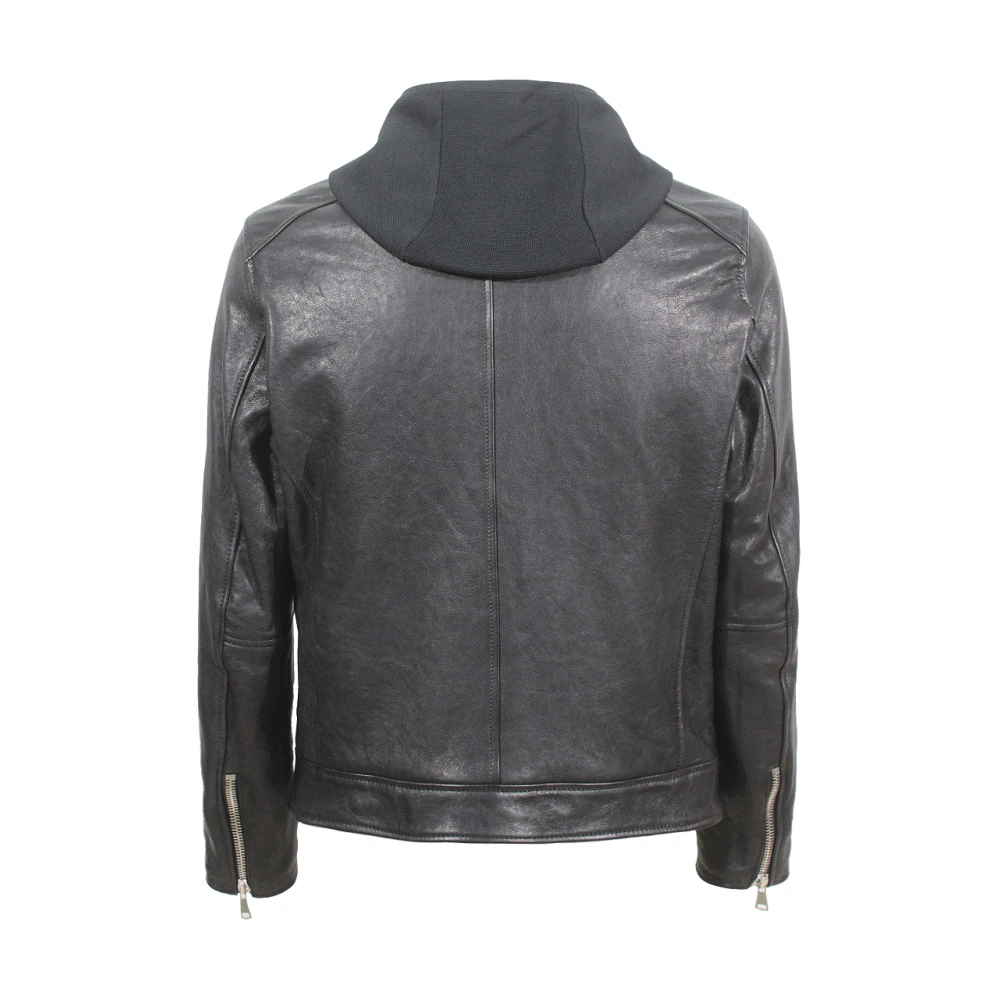 Dondup Zwarte Lamsvacht Ritsjas Black Heren