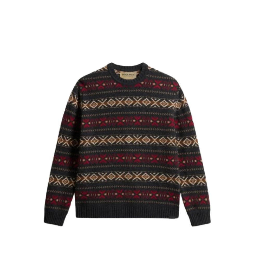 Woolrich Fair Isle Merino Wolmix Sweater Multicolor Heren