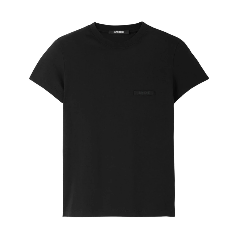 Jacquemus Kvinno Svart Toppar Dam, Xs, A T-Shirts Och Polos