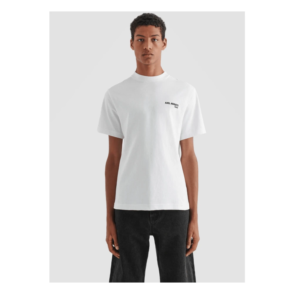 Axel Arigato Legacy Wit Tee-Shirt Biologisch Katoen White Heren