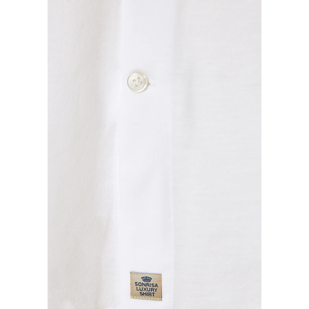 Sonrisa Italiaans Katoen Lyocell Shirt White Heren