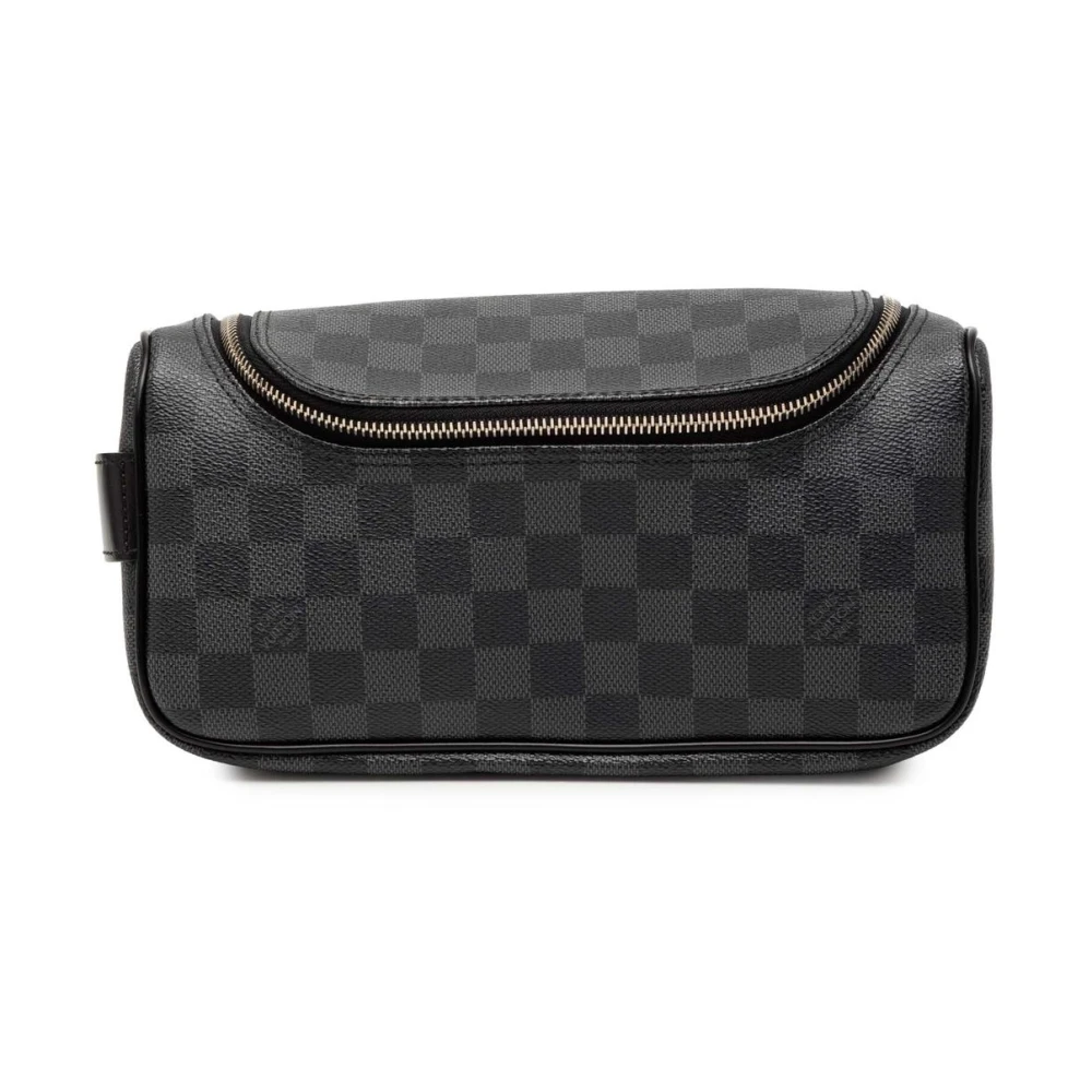 Louis Vuitton Vintage Women's Black Pre-Owned Monogram Canvas Toiletry Pouch