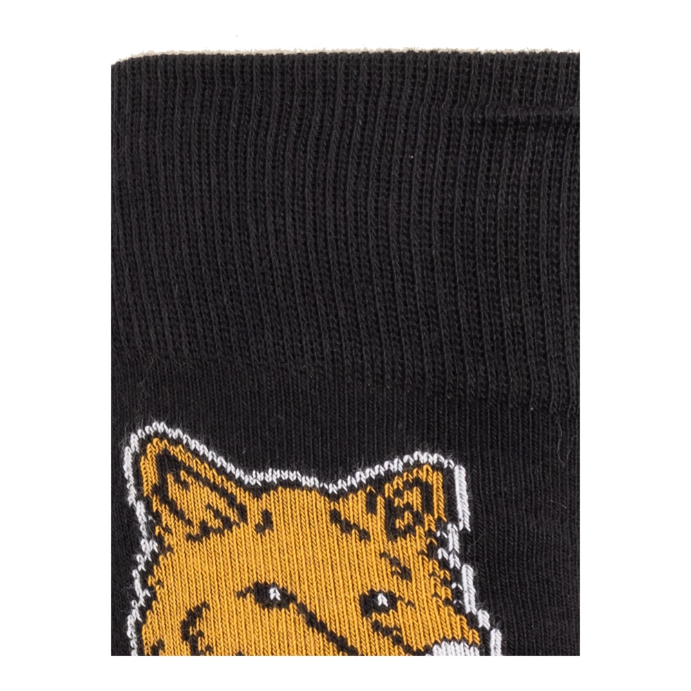 Maison Kitsuné Sokken met logo Black Heren