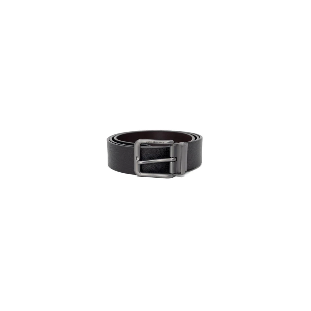 Calvin Klein Bruin Leren Riem Lente Zomer Collectie Brown Heren