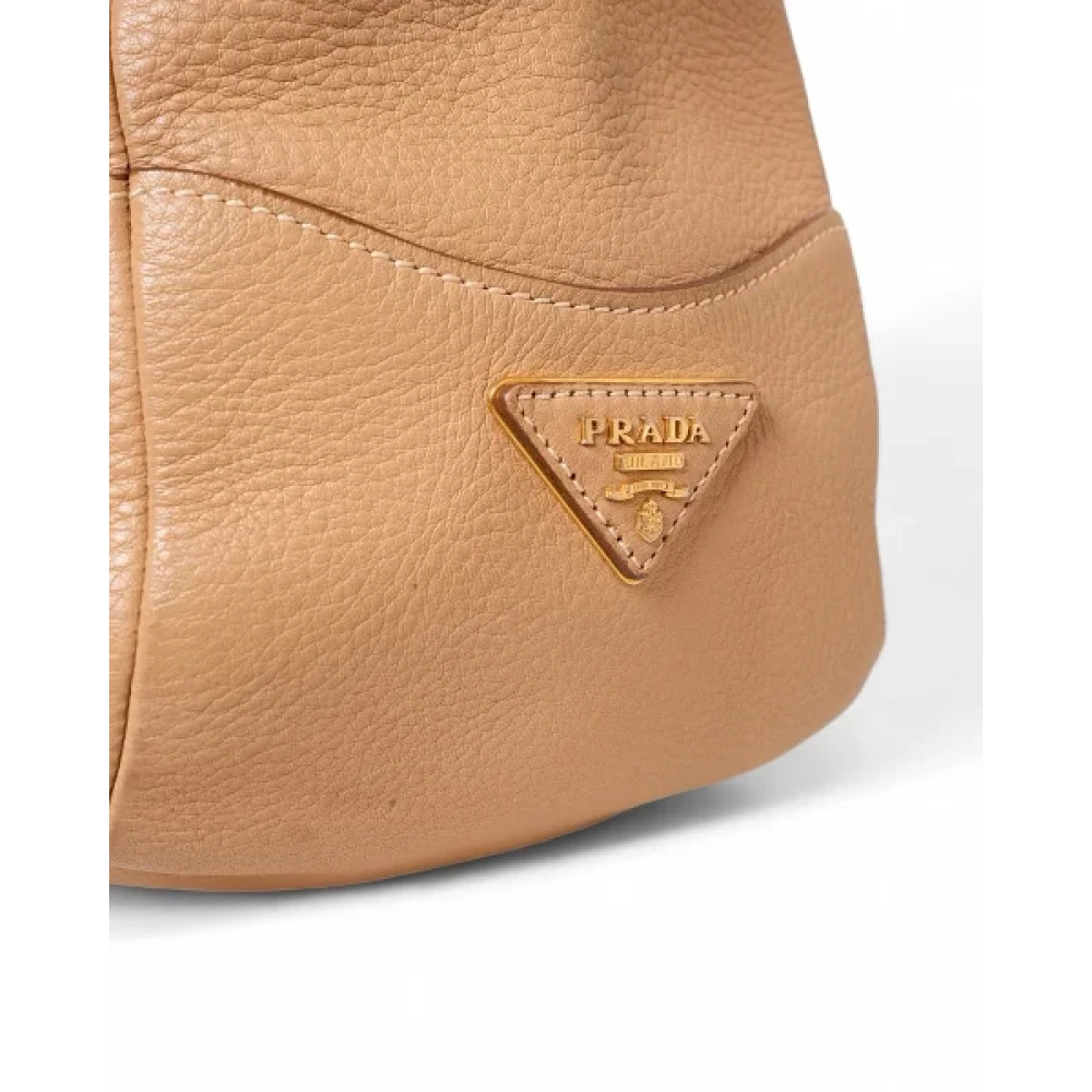 Prada Vintage Pre-owned Leather prada-bags Brown Dames