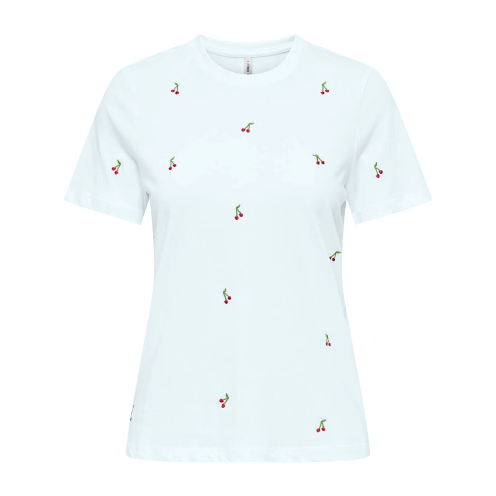 Only Life O-Neck Top voor Junioren White Dames