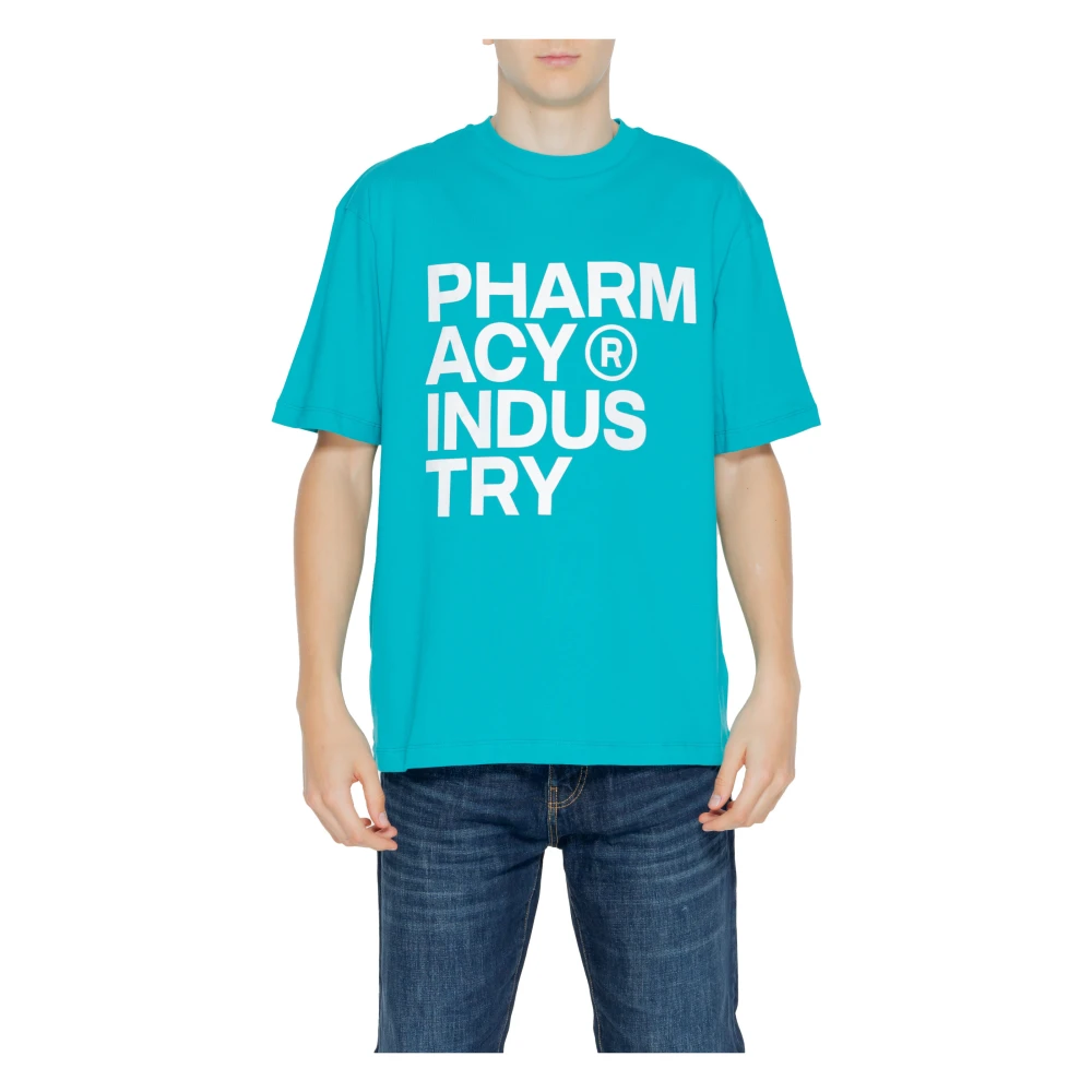 Pharmacy Industry Heren T-shirt Lente Zomer Collectie Blue Heren