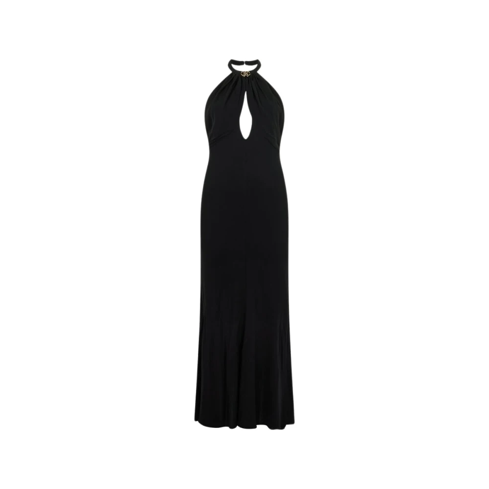 Roberto Cavalli Women's Black Gowns, L, Midi Dress