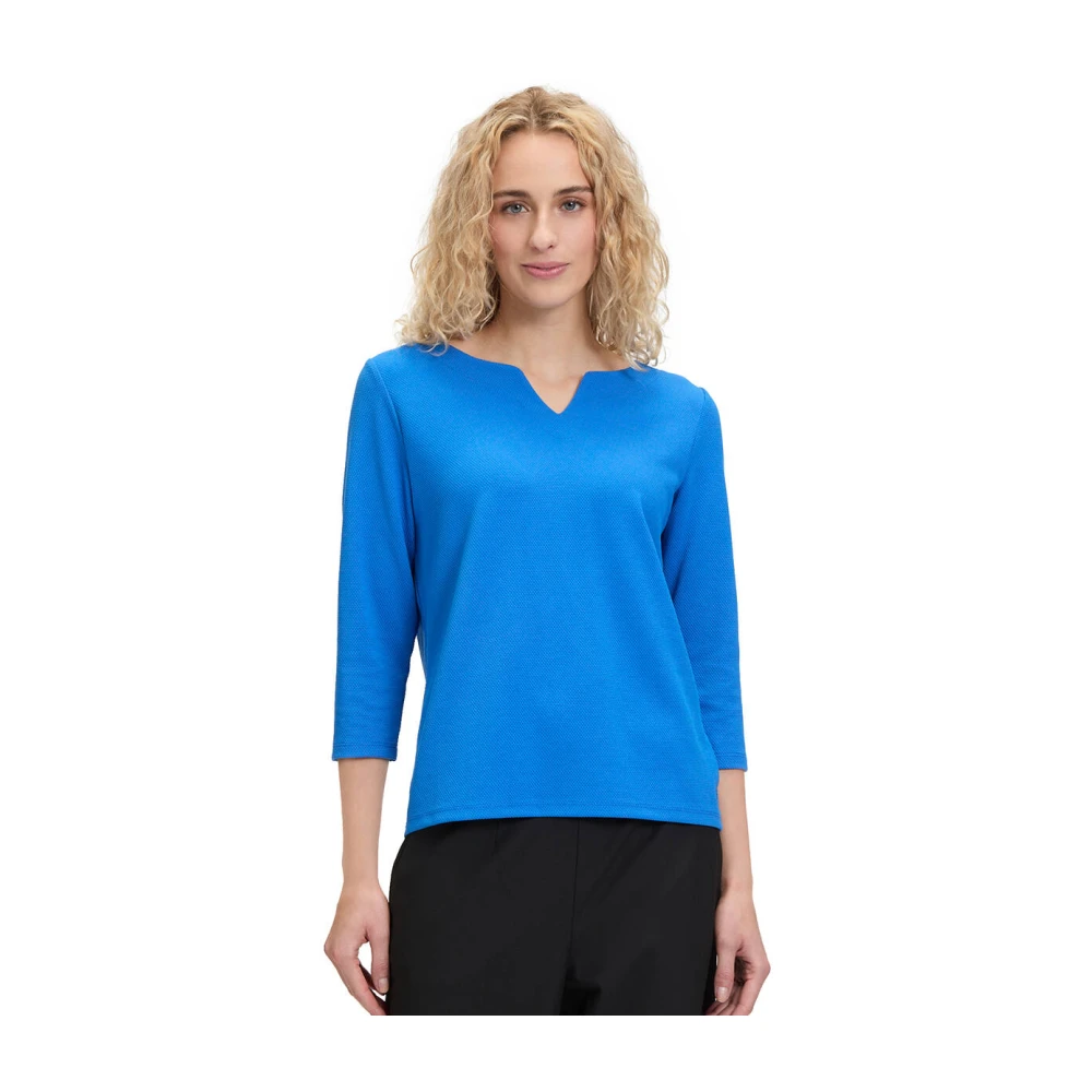 Betty Barclay Stijlvolle lange mouw top shirt Blue Dames