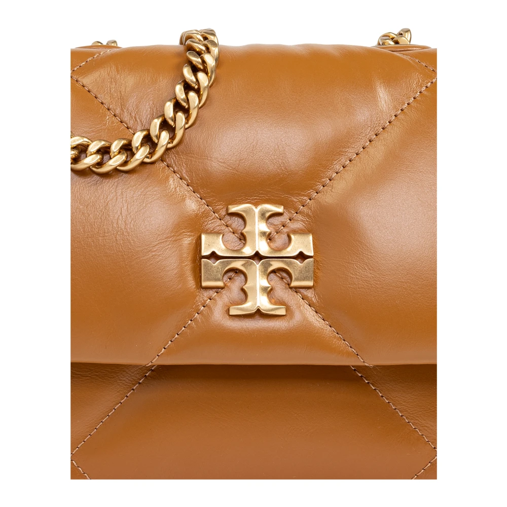 TORY BURCH Kira Diamond Kleine Schoudertas Brown Dames