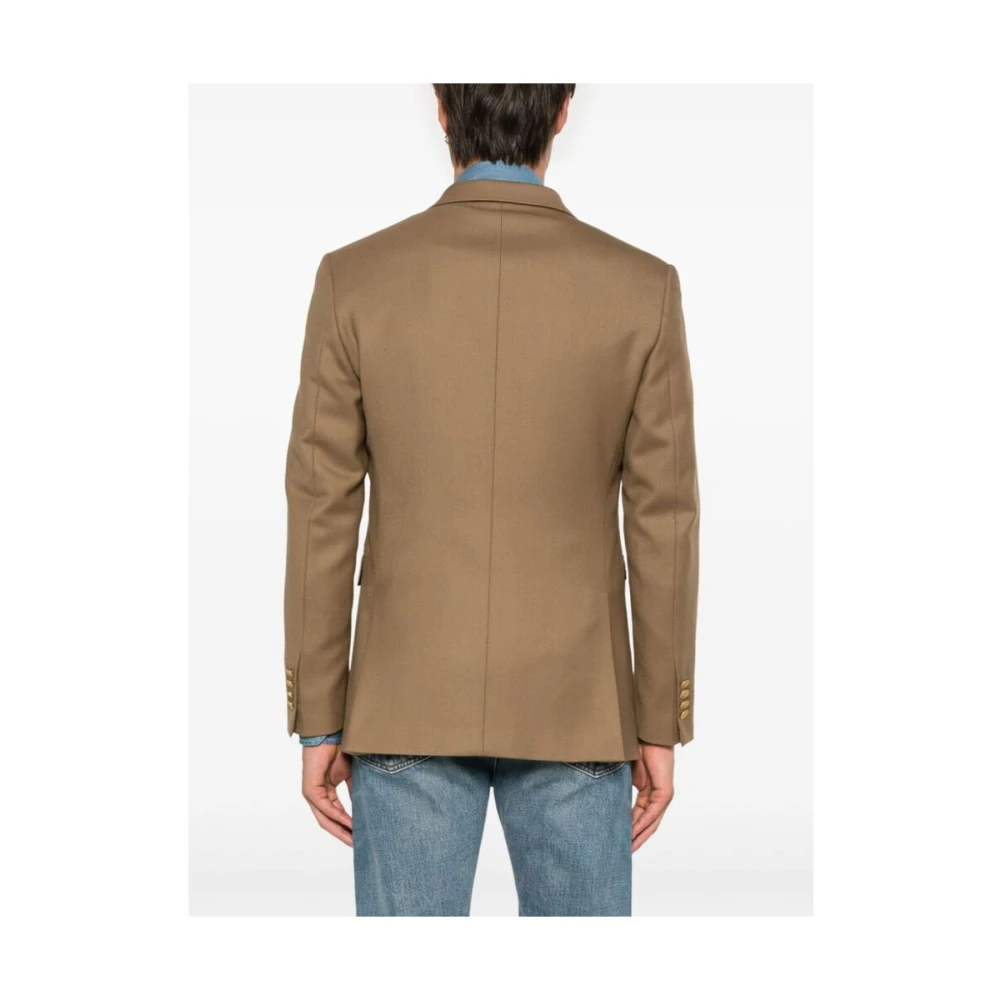 Reveres 1949 Kameelbruine jas met inkeping revers Brown Heren