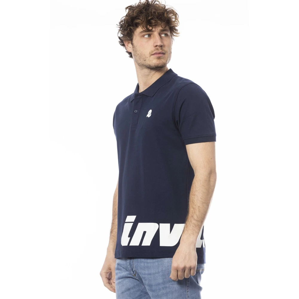Invicta Polo Shirt met Korte Mouwen en Logo Blue Heren