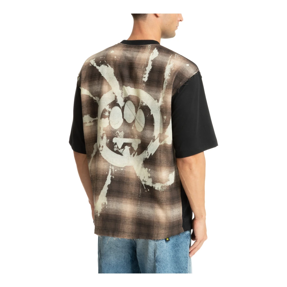 Barrow T-shirt met patroon meerkleurig logo Black Heren