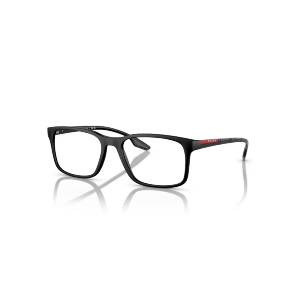 Prada Zwart Optisch Montuur Linea Rossa Stijl Black Heren