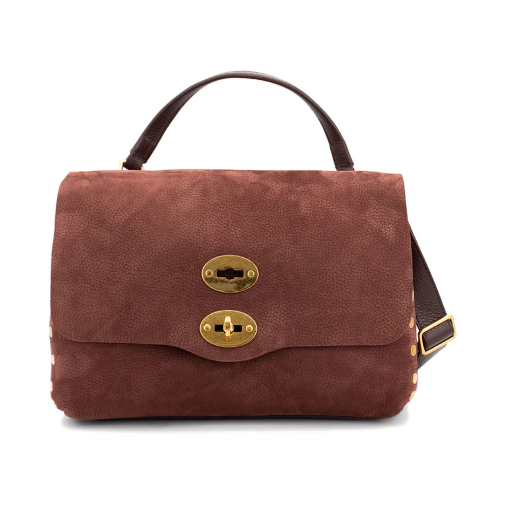 Zanellato Iconische Postina leren tas met draaislot Red Dames