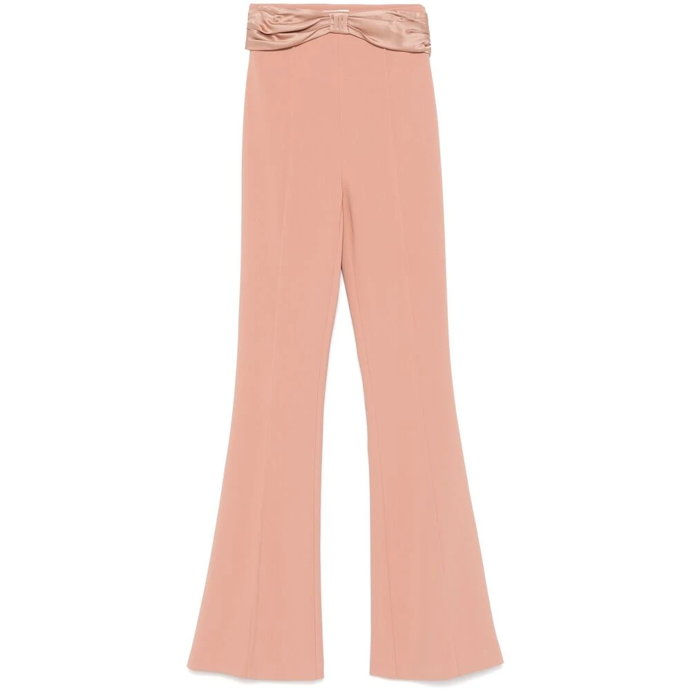Elisabetta Franchi Wijdvallende Zoom Blush Beige Rok Pink Dames