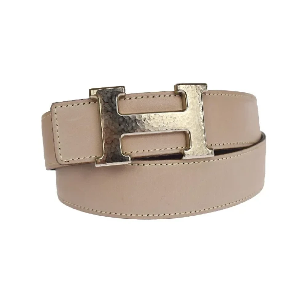 Hermès Vintage Pre-owned Leather belts Beige Dames