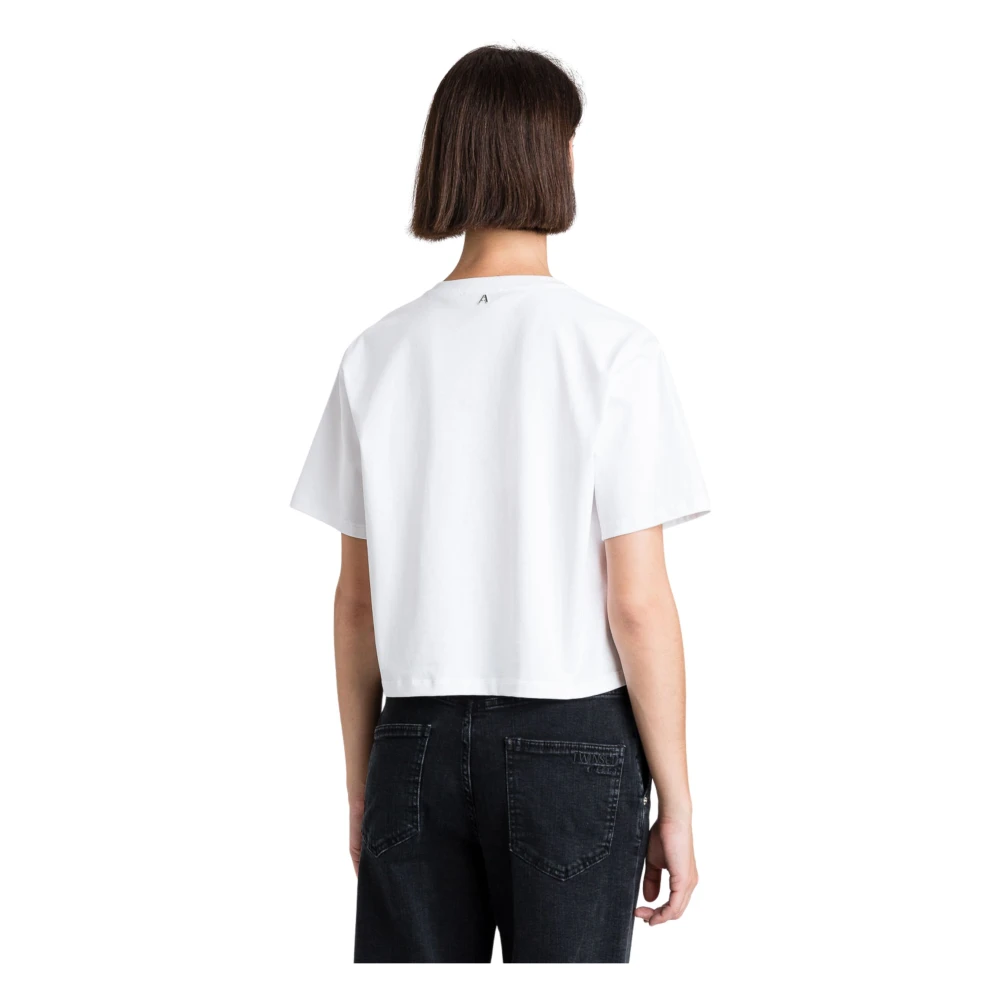 Twinset Witte T-shirts en Polos met Print White Dames