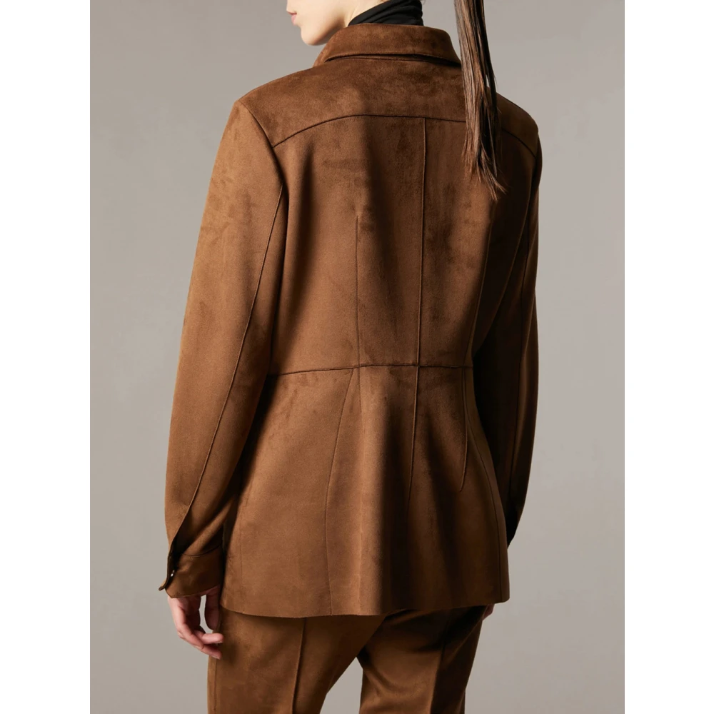 Pennyblack Sahariana Jack met fluwelen afwerking Brown Dames