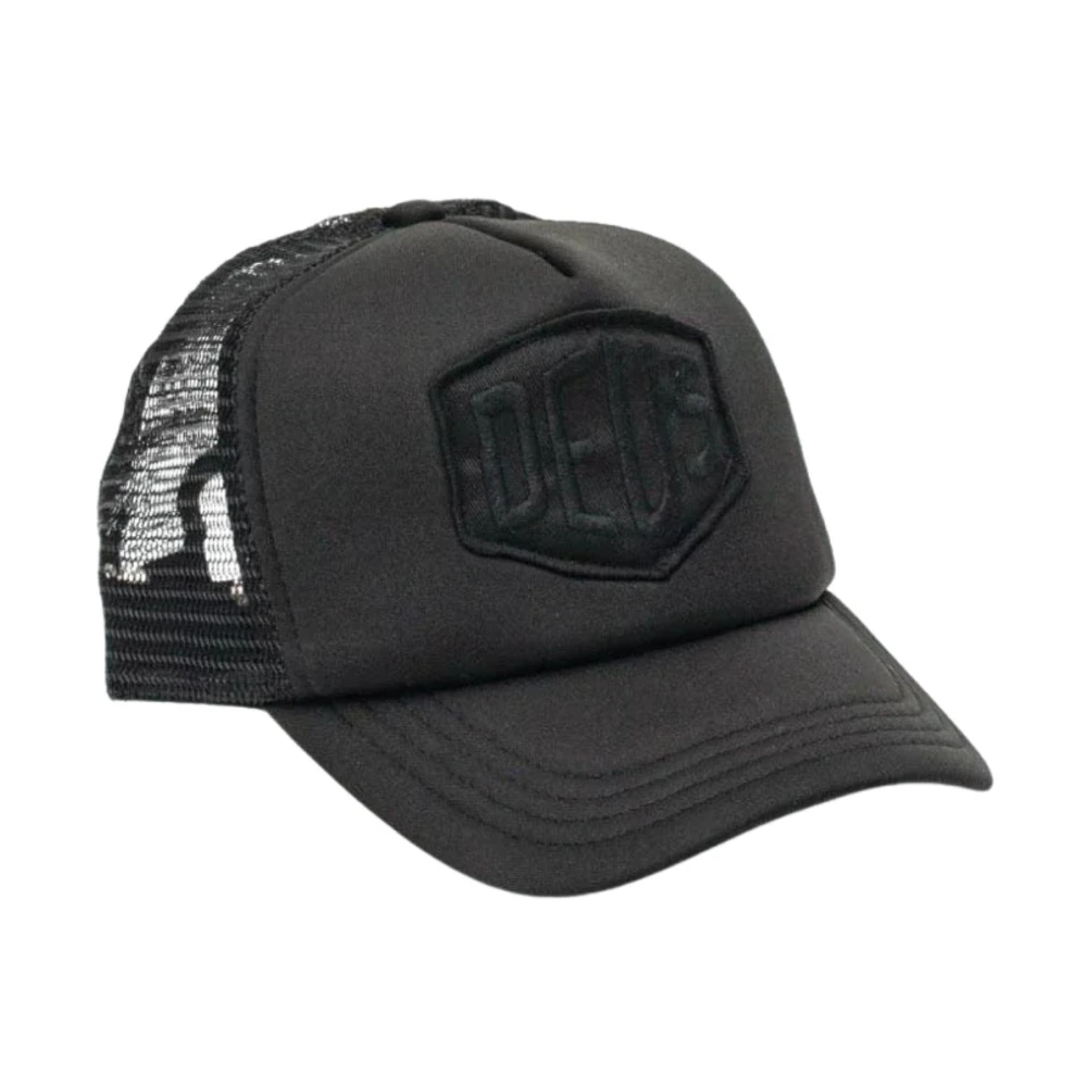 Deus Ex Machina Men's Black Hats & Caps, One Size, Baylands Trucker Hat
