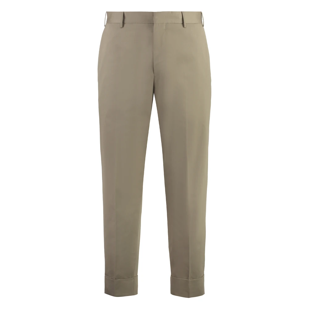 PT Torino Katoenen Broek met Zakken Beige Heren