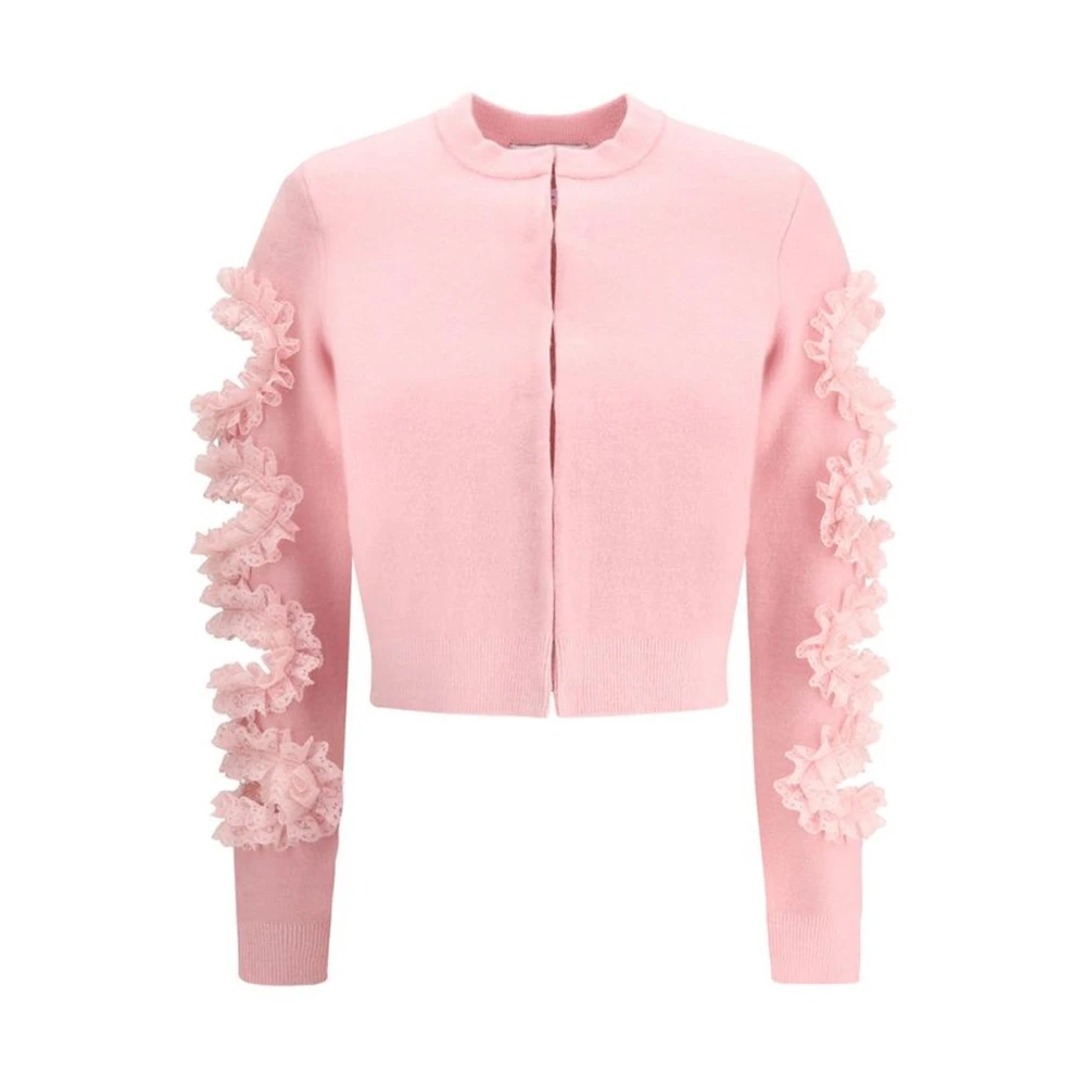 Self Portrait Kanten Cut-Out Kort Vestje Pink Dames