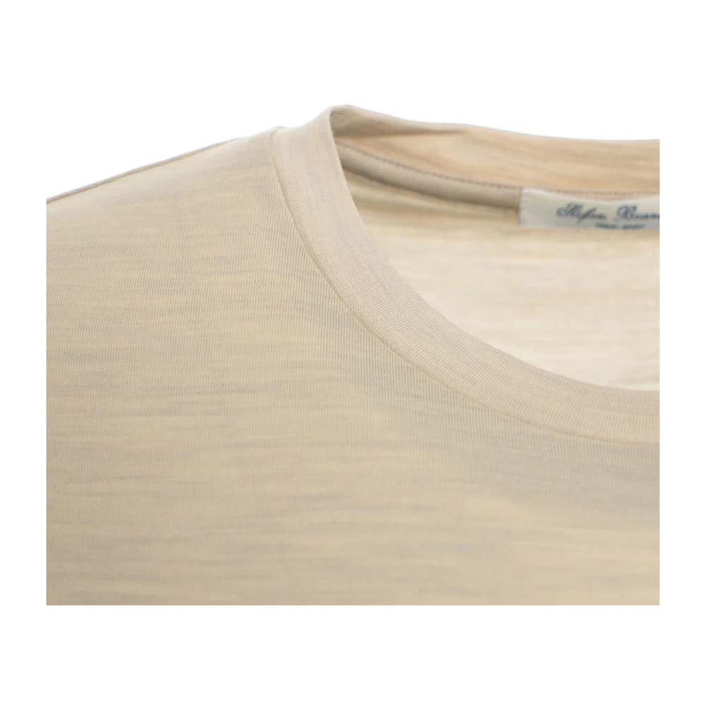 Stefan Brandt Beige Enno Tee Heren T-shirt Beige Heren