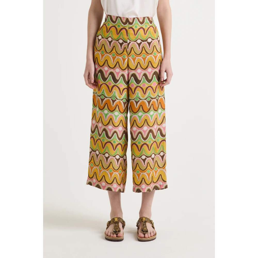 Maliparmi Collectie Printbroek Orange Dames