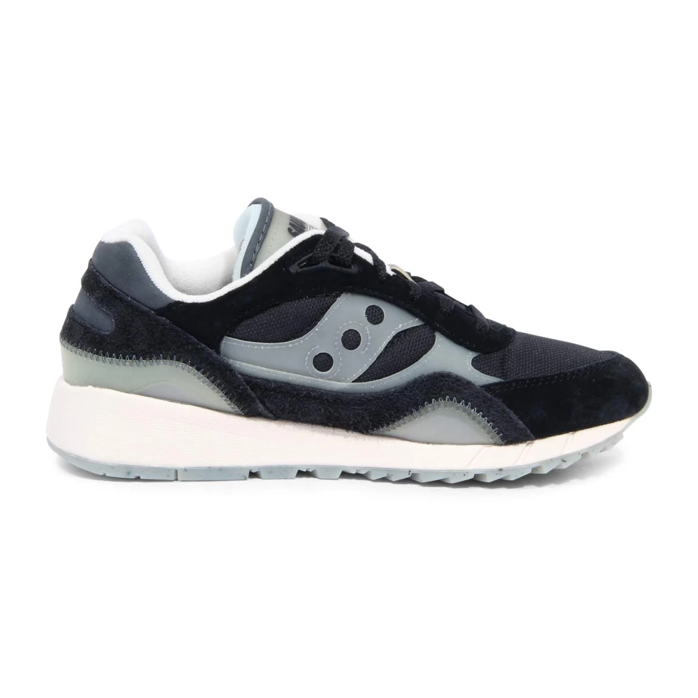 Saucony Zwarte Shadow 6000 Rubberen Inzet Schoenen Heren Schoenen