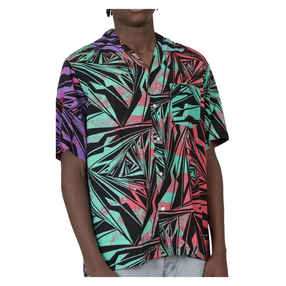 Aries Kleurrijke Vortex Hawaiian Shirt Multicolor Heren