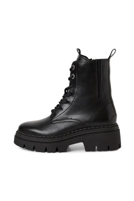 Läder Bootie