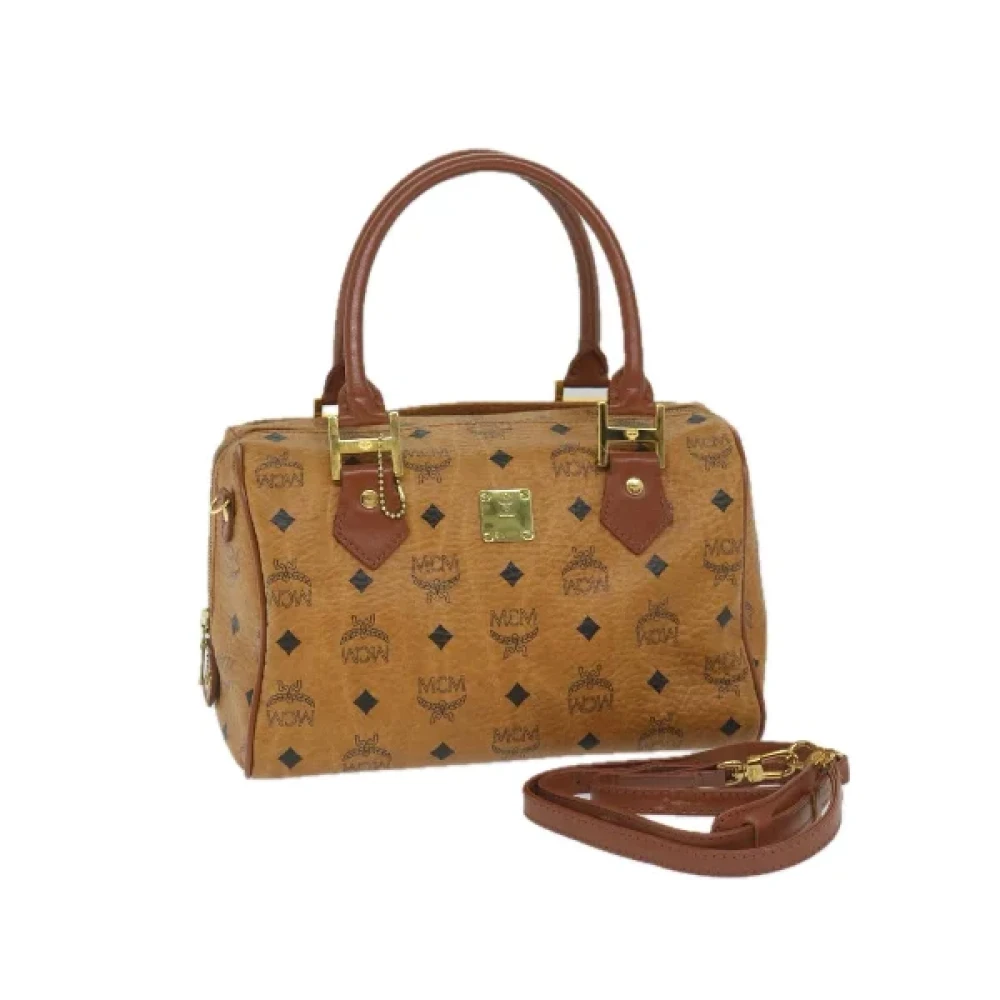 MCM Pre-owned Plastic handbags Brown Dames