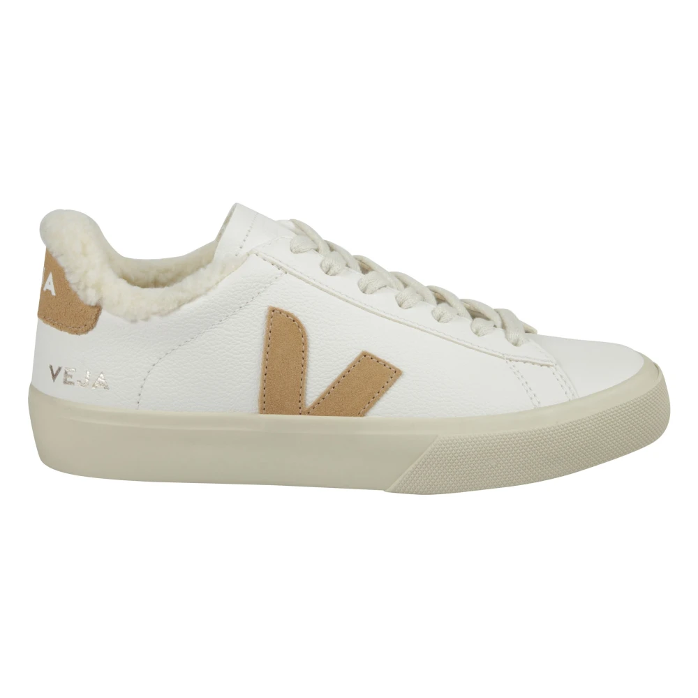 Veja Campo Fured Leather Desert Dames Schoenen Wit