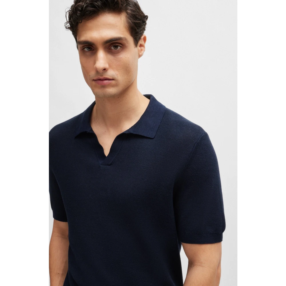 Boss Heren Polo Shirt Blue Heren