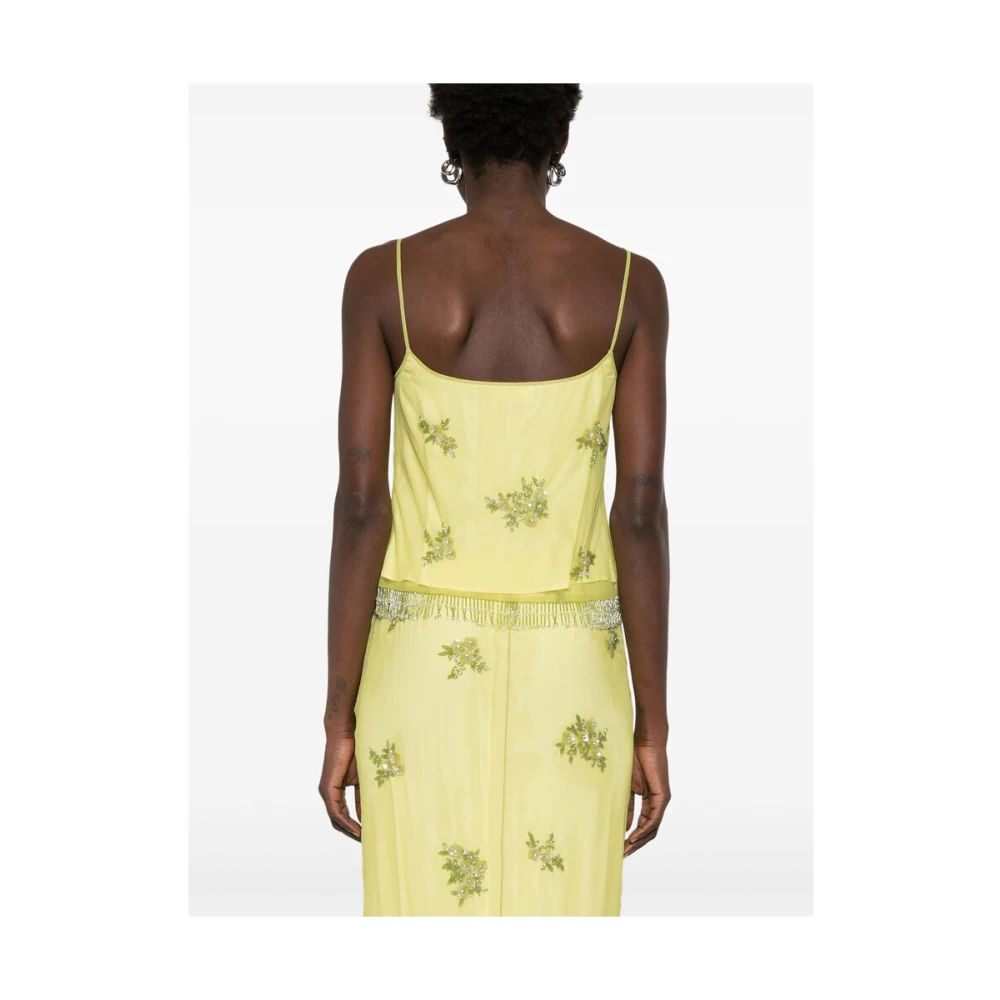Blumarine Groene Pailletten Top Green Dames