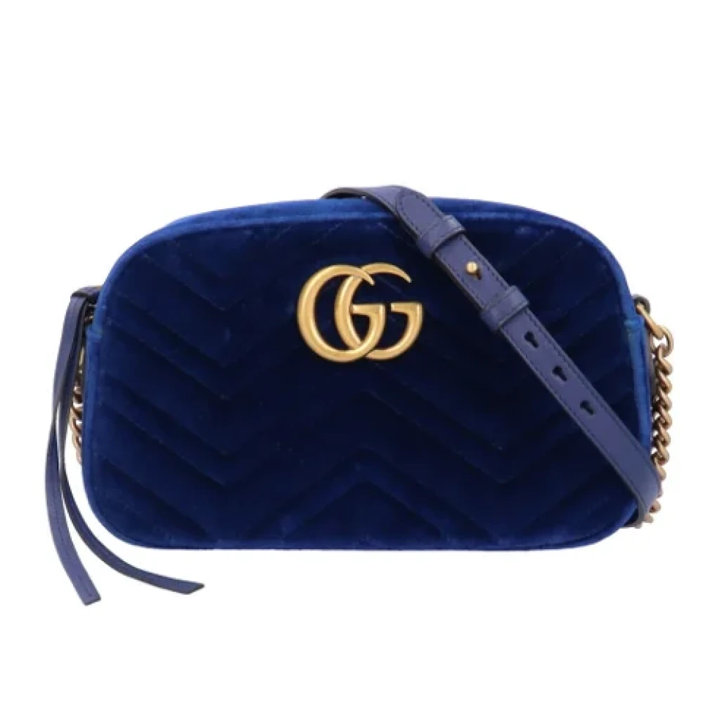 Gucci Vintage Pre-owned Fabric gucci-bags Blue Dames