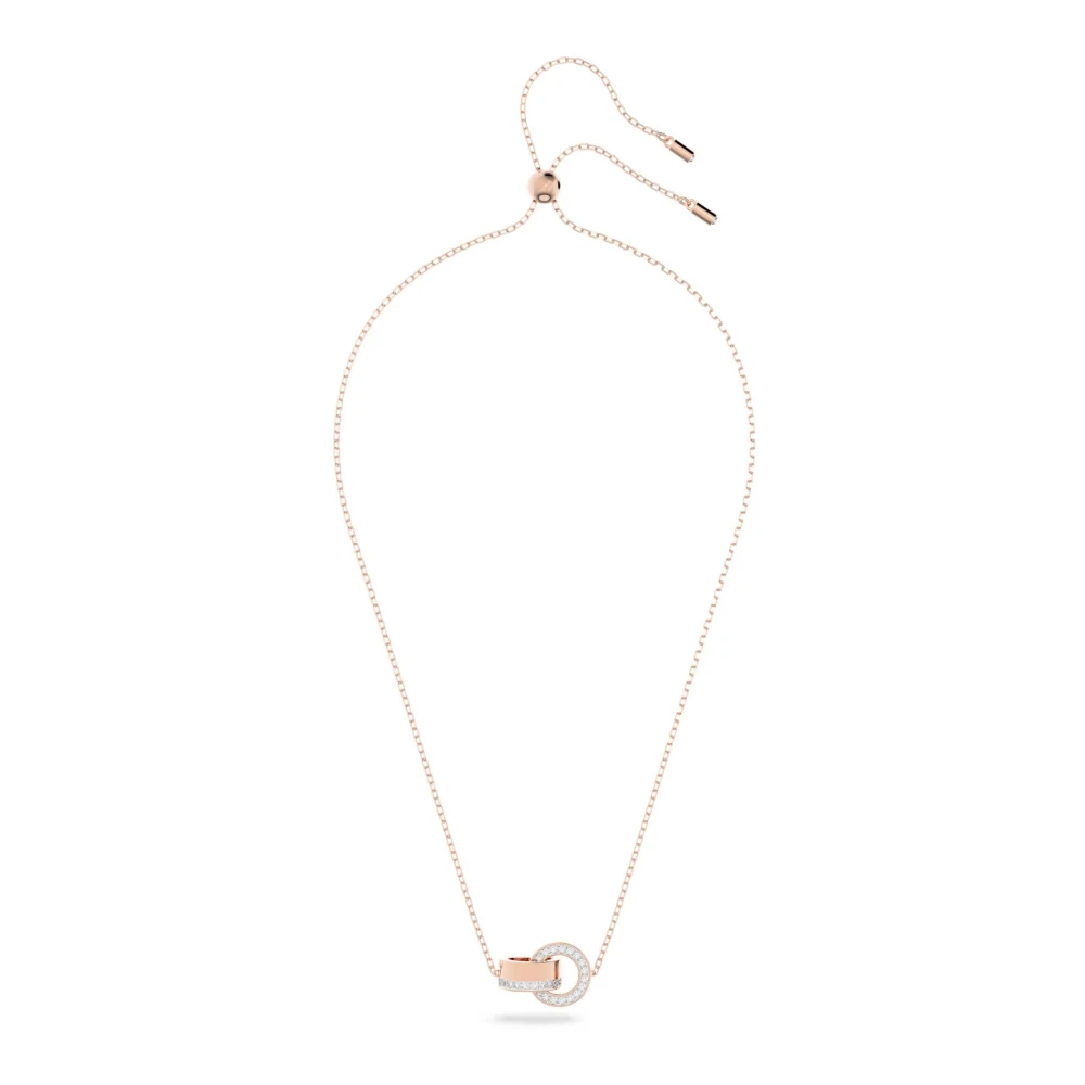 Swarovski Vrouw Geel Accessoires Dames, One Size, Ketting Met Holle Hanger
