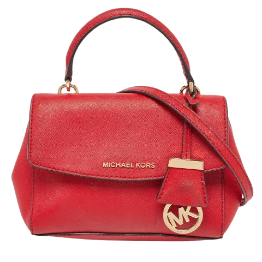 Michael Kors Pre-owned Leather handbags Red Dames